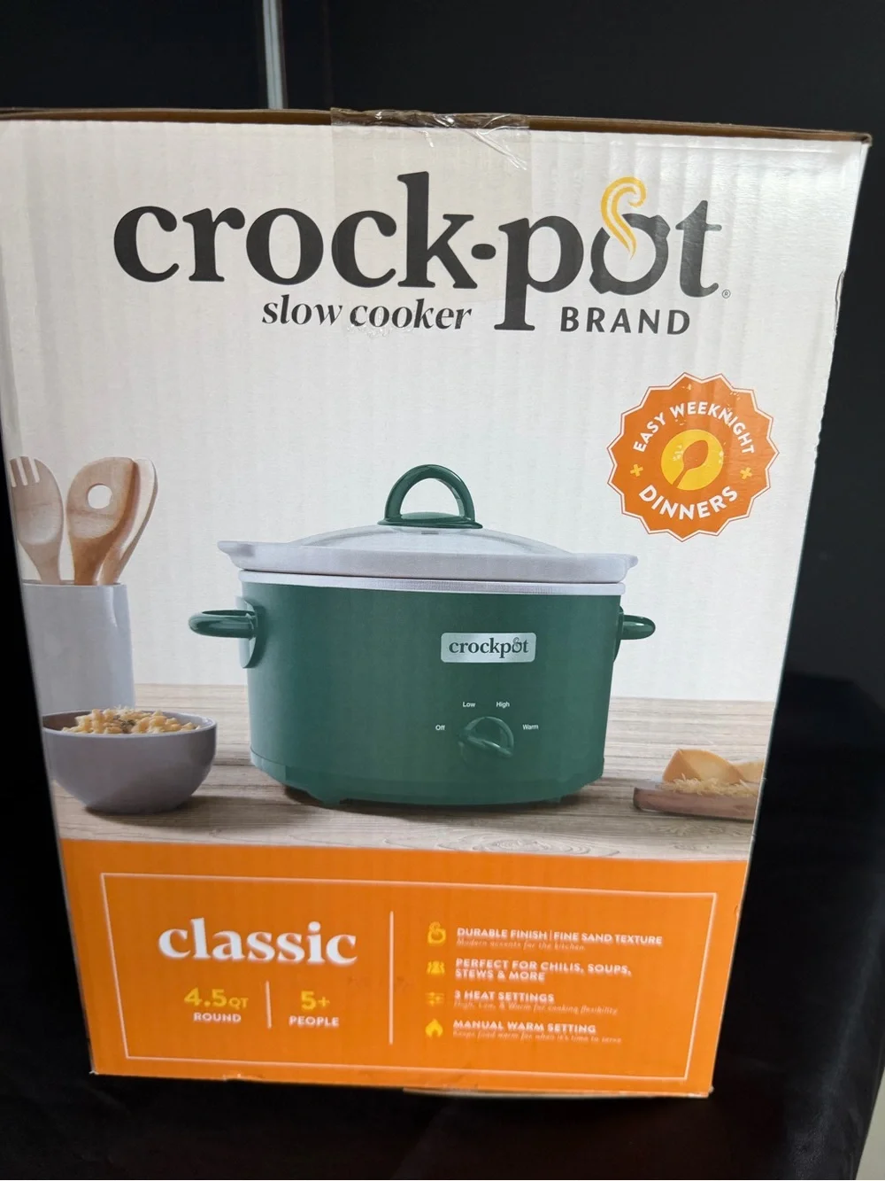 Crock-Pot Classic 4.5QT Green Slow Cooker - NWT.
